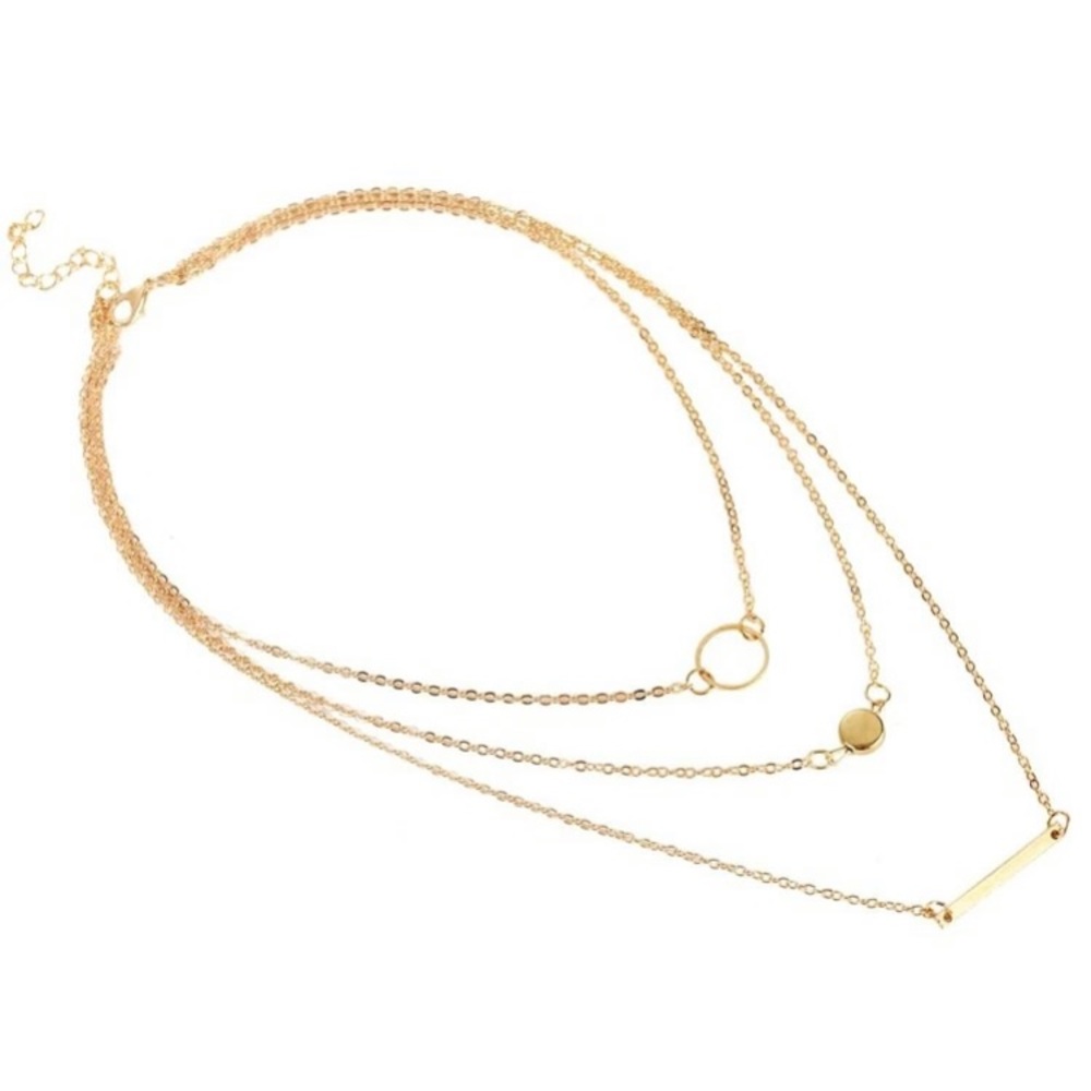 Layered chain necklace - Picture 3 of 3